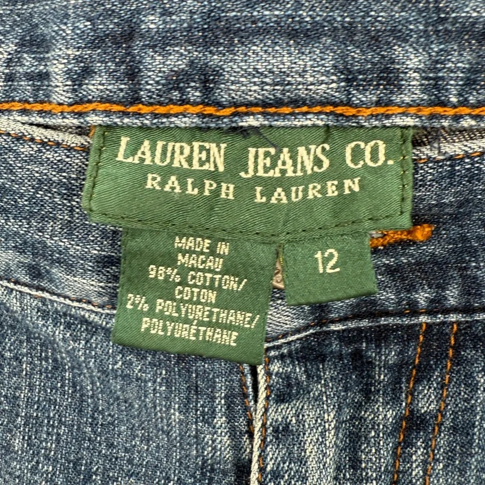 Lauren Jeans Co. Bootcut Jeans Womens Sz 16 Stretch Denim Classic‎ Blue Western